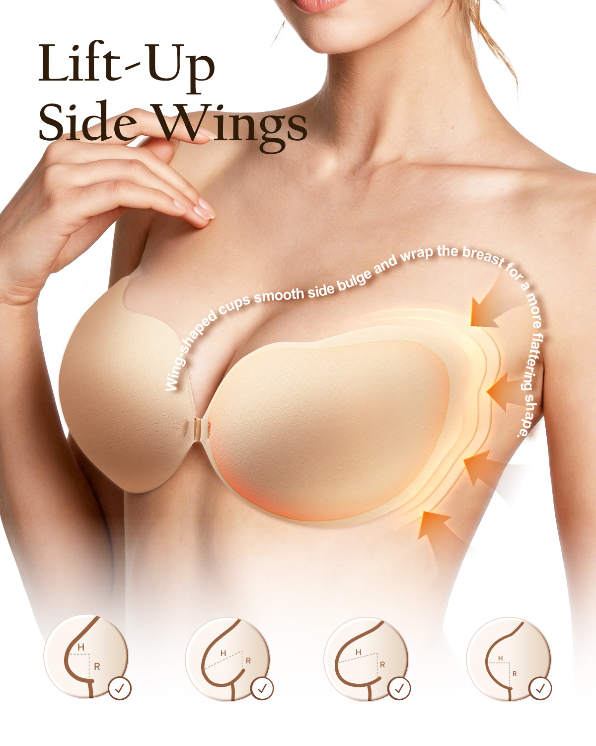 WingLift Sticky Bra for Backless Dresses | imonopick